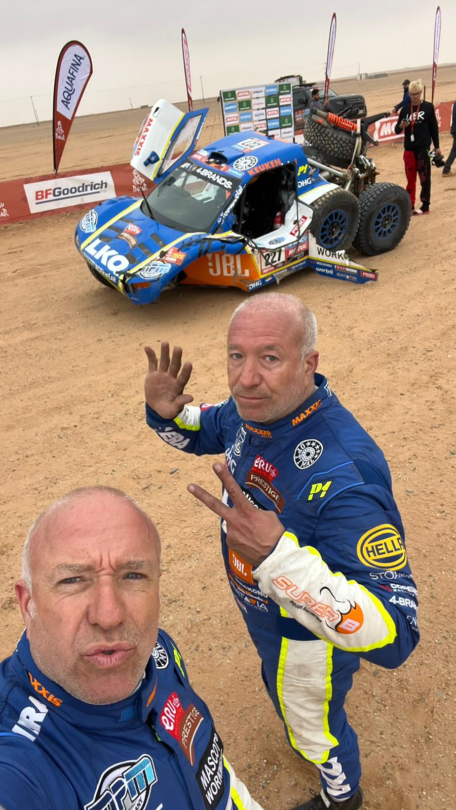 Car Tim And Tim Coronel Crashed Coronel Dakar Team Car Tim And Tim Coronel Crashed Coronel Dakar Team